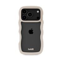 Гръб Holdit Wavy за iPhone 17 Pro Max - Бежов/Прозрачен - 2