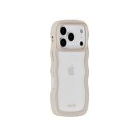 Гръб Holdit Wavy за iPhone 17 Pro Max - Бежов/Прозрачен - 2 Гръб Holdit Wavy за iPhone 17 Pro Max - Бежов/Прозрачен - 2