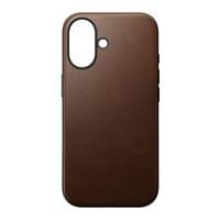 Гръб Nomad Modern Leather за iPhone 16 - Кафяв - 1 Гръб Nomad Modern Leather за iPhone 16 - Кафяв - 1