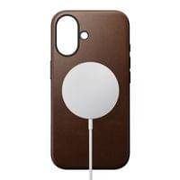 Гръб Nomad Modern Leather за iPhone 16 - Кафяв - 2 Гръб Nomad Modern Leather за iPhone 16 - Кафяв - 2
