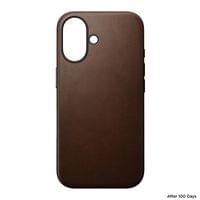 Гръб Nomad Modern Leather за iPhone 16 - Кафяв - 2