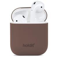 Kaлъф Holdit Silicone Case за  AirPods 1/2 - Dark Brown - 1