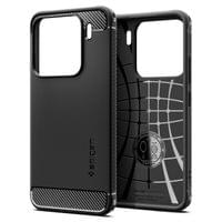 Гръб Spigen Rugged Armor за Xiaomi 15 - Черен - 1 Гръб Spigen Rugged Armor за Xiaomi 15 - Черен - 1
