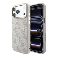 Кейс Guess за iPhone 18 Pro / 17 Pro, PU Leather 4G Gold... - 1
