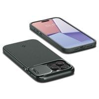 Гръб Spigen Optik Armor MagSafe за iPhone 15 Pro- Зелен - 11 Гръб Spigen Optik Armor MagSafe за iPhone 15 Pro- Зелен - 11