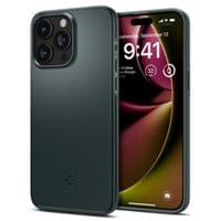 Гръб Spigen Thin Fit за iPhone 15 Pro - Зелен - 1 Гръб Spigen Thin Fit за iPhone 15 Pro - Зелен - 1