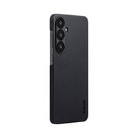 Гръб Pitaka за Samsung S25 Plus, Black/Grey Twil, Ultra Slim - 2 Гръб Pitaka за Samsung S25 Plus, Black/Grey Twil, Ultra Slim - 2