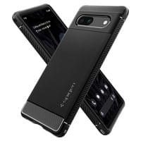 Гръб Spigen Rugged Armor за Google Pixel 7a - Черен - 5