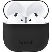 Kaлъф Holdit за AirPods 4, Silicone Case, Черен - 1 Kaлъф Holdit за AirPods 4, Silicone Case, Черен - 1