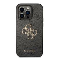 Гръб Guess PU 4G Metal Logo Case за iPhone 15 Pro - Сив - 1 Гръб Guess PU 4G Metal Logo Case за iPhone 15 Pro - Сив - 1