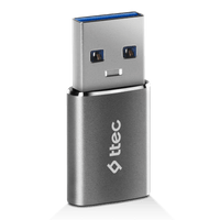 Адапттер OTG ttec USB-A -Type-C 3.0 OTG Converter - Черен - 4