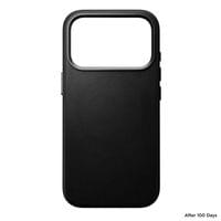 Гръб Nomad Traditional Leather Case за iPhone 17 Pro - Черен - 2