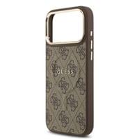 Гръб Guess PU Leather 4G Gold Frame MagSafe Case за... - 4