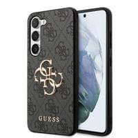 Гръб Guess PU 4G Metal Logo Case за Samsung Galaxy S23 - Сив - 2 Гръб Guess PU 4G Metal Logo Case за Samsung Galaxy S23 - Сив - 2