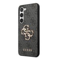 Гръб Guess PU 4G Metal Logo Case за Samsung Galaxy S23 - Сив - 2