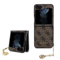 Гръб Guess 4G Charms Case за Samsung Galaxy Z Flip 5 - Кафяв - 1 Гръб Guess 4G Charms Case за Samsung Galaxy Z Flip 5 - Кафяв - 1