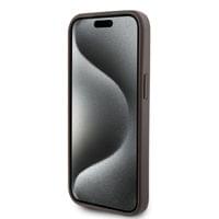 Гръб Guess PU 4G Stripe MagSafe Case за iPhone 15 - Кафяв - 4 Гръб Guess PU 4G Stripe MagSafe Case за iPhone 15 - Кафяв - 4