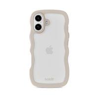Гръб Holdit Wavy за iPhone 17 - Бежов/Прозрачен - 1 Гръб Holdit Wavy за iPhone 17 - Бежов/Прозрачен - 1