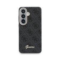 Гръб Guess за Samsung Galaxy S26, PU, 4G, Script Metal... - 2