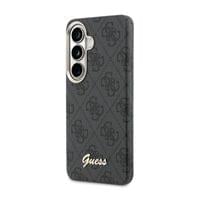 Гръб Guess за Samsung Galaxy S26, PU, 4G, Script Metal... - 3