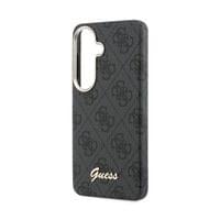 Гръб Guess за Samsung Galaxy S26, PU, 4G, Script Metal... - 4