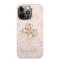 Гръб Guess PU 4G Metal Logo Case за iPhone 13 Pro - Розов - 1 Гръб Guess PU 4G Metal Logo Case за iPhone 13 Pro - Розов - 1