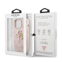 Гръб Guess PU 4G Metal Logo Case за iPhone 13 Pro - Розов - 2 Гръб Guess PU 4G Metal Logo Case за iPhone 13 Pro - Розов - 2