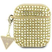 Калъф за Airpods Guess Rhinestones Triangle Metal Logo... - 1 Калъф за Airpods Guess Rhinestones Triangle Metal Logo... - 1