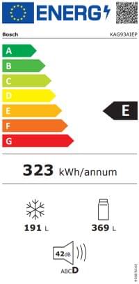 Bosch KAG93AIEP SER6 SbS fridge-freezer, NoFrost, E,... - 7
