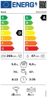 Bosch WNA13401BY SER4 Washing machine with dryer 8/5 kg,... - 6 Bosch WNA13401BY SER4 Washing machine with dryer 8/5 kg,... - 6