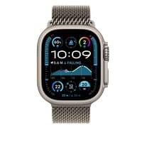 Apple Watch 49mm Milanese Loop: Natural Titanium Milanese... - 2