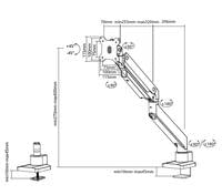 Neomounts Monitor arm 10-49&amp;quot; - gas spring -... - 10