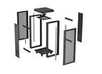 Lanberg Rack Cabinet 19" Free-Standing 24U/600X600 (FlAT... - 6 Lanberg Rack Cabinet 19" Free-Standing 24U/600X600 (FlAT... - 6