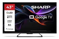 Sharp 43HR7265E, 43&amp;quot; QLED Google TV, 144 Hz, 4K Ultra HD... - 0