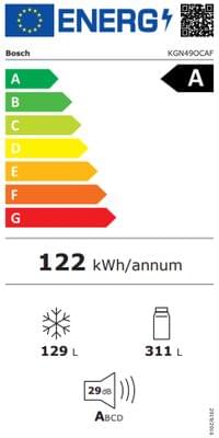 Bosch KGN49OCAF SER4, FS fridge-freezer, Total No Frost,... - 11