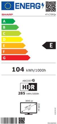 Sharp 75FQ5EM2, 75&amp;quot; QLED Google TV, 4K Ultra HD 144Hz... - 5