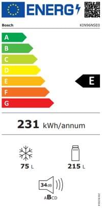 Bosch KIN96NSE0, SER2, BI fridge-freezer XL, NoFrost... - 10