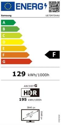 Samsung 75" 75M70H Mini LED UHD 4K AI Smart TV 50Hz 2026 - 5 Samsung 75" 75M70H Mini LED UHD 4K AI Smart TV 50Hz 2026 - 5