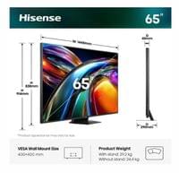 Hisense 65" UR9S, 4K Ultra HD 3840x2160, RGB Mini Led ,... - 2