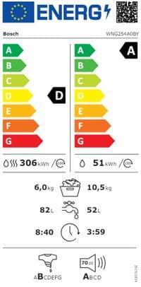 Bosch WNG254A0BY, SER6, Washer-dryer 10,5/6kg, D/A,... - 6