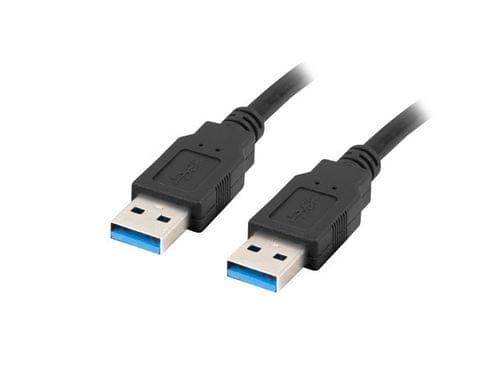 Lanberg USB-A M/M 3.0 cable 1m, black - 1 Lanberg USB-A M/M 3.0 cable 1m, black - 1
