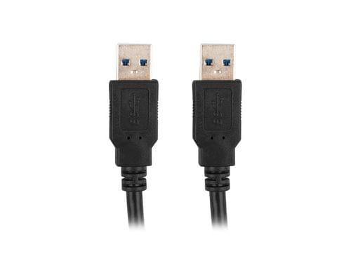 Lanberg USB-A M/M 3.0 cable 1m, black - 2 Lanberg USB-A M/M 3.0 cable 1m, black - 2