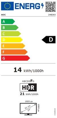 AOC 24B36X, 23.8&amp;quot; IPS WLED, 1920x1080@144Hz, 4ms GtG,... - 5