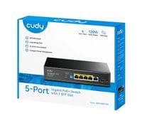 Cudy GS1005PTS1 5-Port Gigabit PoE+ Switch... - 2