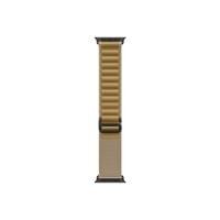 Apple Watch 49mm Loop: Tan Alpine Loop - Medium - Black... - 1
