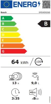 Bosch SMS4ENI06E SER4 Free-standing dishwasher, B,... - 6 Bosch SMS4ENI06E SER4 Free-standing dishwasher, B,... - 6