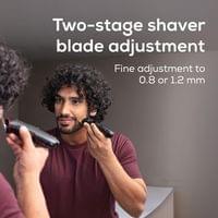 Beurer MN4X beard styler, 2 Attachments, slim titanium... - 2
