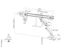 Neomounts Monitor arm 10-32&amp;quot; - gas spring -... - 11