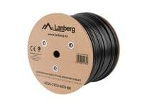 Lanberg LAN cable CAT.6 UTP 305m solid outdoor CU, Fluke passed, Black - 1