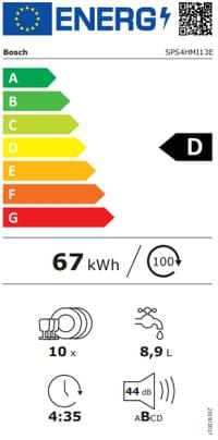 Bosch SPS4HMI13E, SER4, Free-standing dishwasher 45cm, D,... - 10 Bosch SPS4HMI13E, SER4, Free-standing dishwasher 45cm, D,... - 10